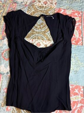 Reformation Black Top Minimalist size 6 Preppy Luxury